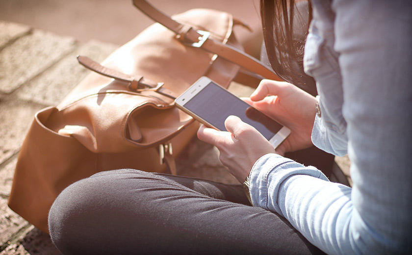 Woman on mobile phone